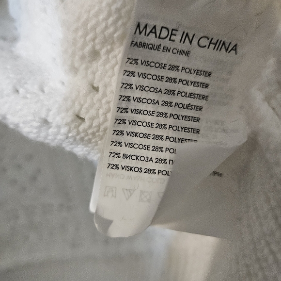 Club Monaco Pointelle Stitch Oversized Sweater - Picture 6 of 8